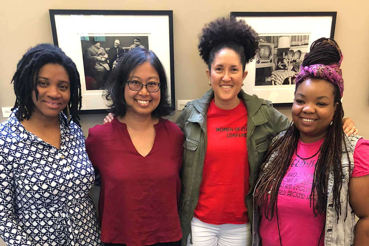 Kamilah Drummond-Forrester, Linda Charmaraman, Layli Maparyan, and LaShawnda Lindsay-Dennis at the Women of Color Conference